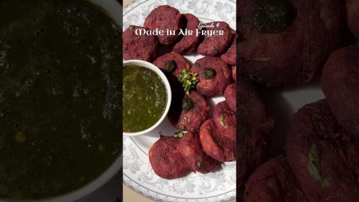Beetroot Cutlet in airfryer #ytshorts #food #recipe #ytshortsindia #youtubeshorts #youtubeshort