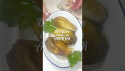 Berenjenas asadas en freidora de aire: fáciles, tiernas y deliciosas. #youtubeshorts  #berenjenas