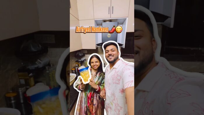 Best air fryer namkeen recipe #shorts #airfryer #cooking #cookingshorts #couple #viral