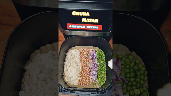 Bihari Chura Matar Recipe in Airfryer #churamatar #chivda #shortsvideo #shorts #recipe #reels