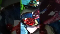 Blitz-Dessert: Cremiger Grießpudding mit heißen Kirschen #thermomix #grießpudding