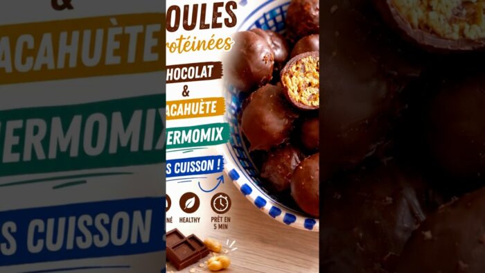 🍫 Boules protéinées chocolat–cacahuète 💪 sans cuisson ! | #Thermomix [BONUS CHOCOLAT CHAUD]