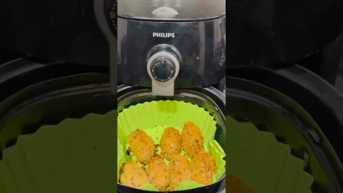 Bread cutlet in air fryer #shorts #ytshorts #viral
