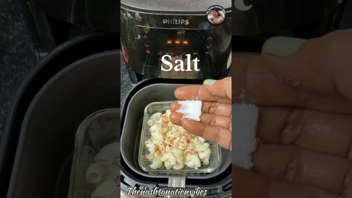 Cheese Pasta Recipe in Air Fryer ✅ #healthyhabits #ashortaday #cheese #trending #viral #ytviral #yt