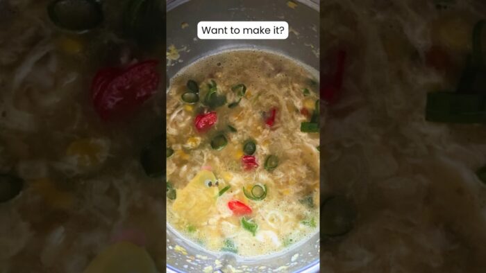 Chicken and Corn Soup (egg drop)