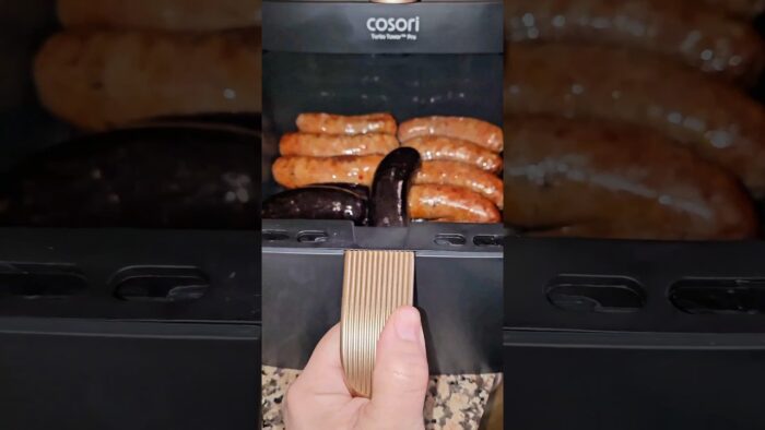 Chorizos y morcillas en freidora de aire, la guarnición perfecta para tus carnes #airfryer #cocina