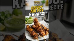 Crispy Air Fryer Chicken Kababs! 🍢 #easyrecipes #food #airfryer