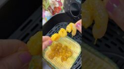 Crispy Airfried Prawns Recipe 🍤🔥 Easy Spicy Garlic Prawns in Air Fryer #shorts #viral #foodie