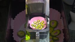 Crispy Karela Ring in Airfryer #shorts #airfryerrecipes #recipe #karelarecipe