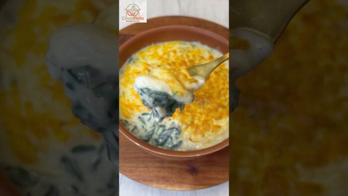 👩‍🍳ESPINACAS 🥬con BECHAMEL en la FREIDORA DE AIRE❤️, receta sencilla y sana 🔃🥰