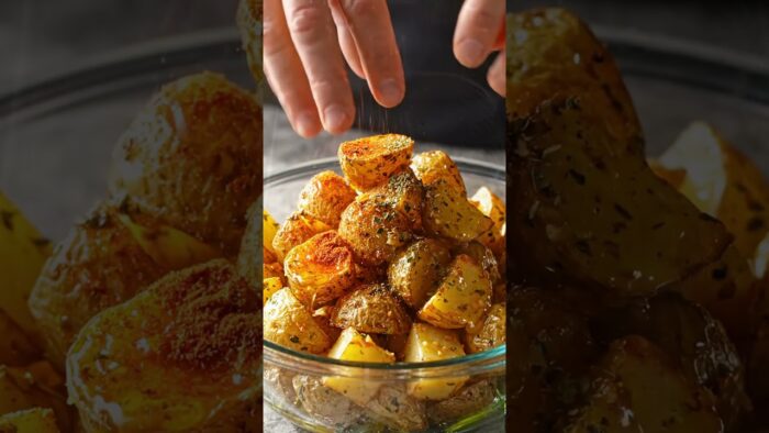 🥔✨ Easy Air Fryer Roasted Potatoes Recipe for Quick Dinners & Side Dishes #airfryerrecipes #recipe