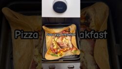Egg tortilla pizza in the air fryer 🍕🍳✨