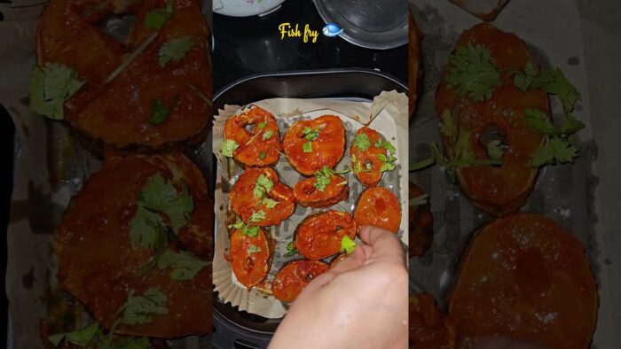 Fish fry in Airfryer #airfryerrecipes #fishfryrecipe #fishfry #fishfryintelugu #airfryerfish #shorts