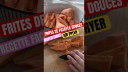 Frites de patates douces au air FRYER ! #recettefacile #airfryer #recette