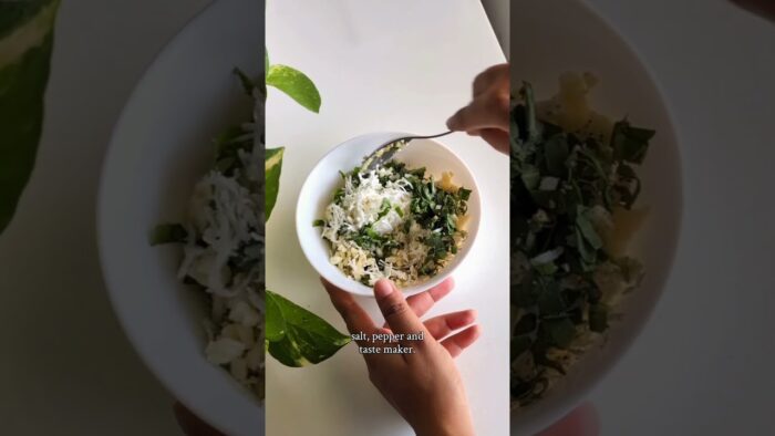 Fuss Free, Easy Paneer & Spinach Rice Paper Dumplings. 30 min recipe. Airfried.
