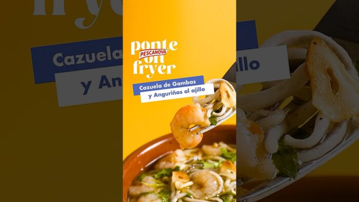 Gambas al Ajillo con Anguriñas | Receta tradicional en Airfryer (¡Súper fácil!)