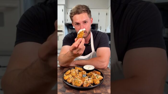 🧄🔥 Garlic Parmesan Chicken Bites (Air Fryer Crack)