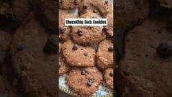 Healthy Choco Chip Cookies 🍪 No Sugar No Maida No Egg #shorts #trending