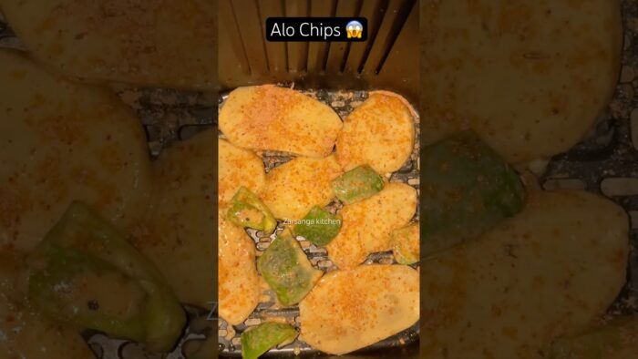 How to make Healthy potatoes Chips Without in Air fryer 😱🫶#shorts