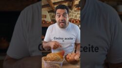 Huevo duro y pollo con mostaza en freidora de aire. #freidoradeaire #cocinafacil #airfryer