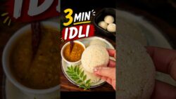 Instant Idli Without Steamer 😱 Air Fryer Trick #shorts #idli #airfryerrecipes