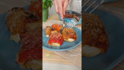 Involtini di peperoni alla siciliana in friggitrice ad aria Cosori Twinfry