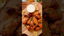 Lemon Pepper Air-Fryer Wings 🍋🍗😍