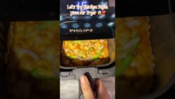 Let’s Try Chicken Fajita pizza in Air fryer😱#shorts