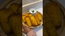 Milho assado na airfryer