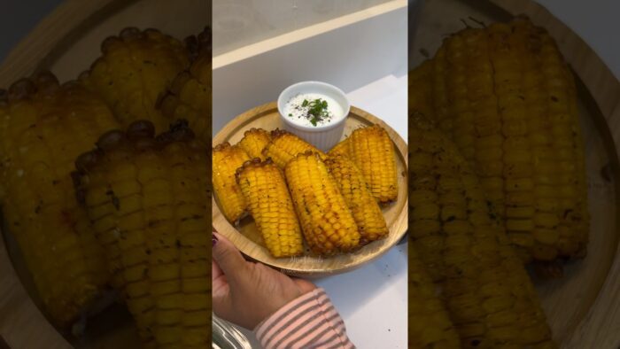 Milho assado na airfryer