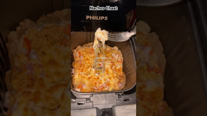 Nachos Chaat Snacks in Air Fryer 😋#shorts