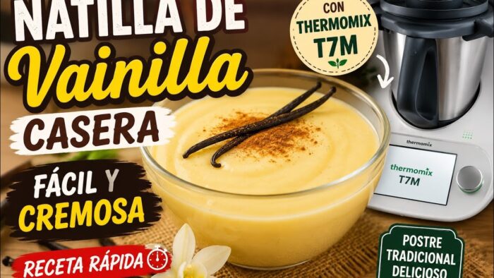 Natilla de Vainilla Casera Fácil y Cremosa | Receta Rápida con  Thermomix