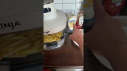 Ninja crispi hot air fryer. Fries & meatballs