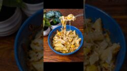 No Onion No Garlic Cheese Pasta 😍 Easy Cheesy Pasta /Evening Snack | Air Fryer Recipe #shorts #food