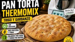 PAN TORTA en THERMOMIX 🥖 Harina de trigo y garbanzo | Fácil