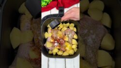 POLLO CON PATATE IN FRIGGITRICE AD ARIA