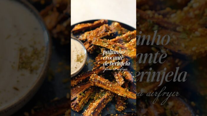 Palitinho Crocante de Berinjela! #receita #airfryer