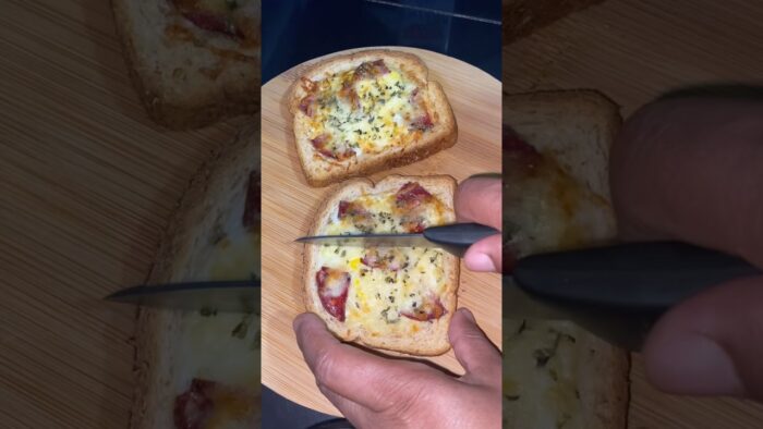 Pan tipo pizza en freidora de aire 😱🍕 ¡sin horno! #pan #pizza #recetasfaciles #comparte