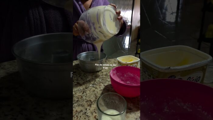 Pão amido na Air fryer