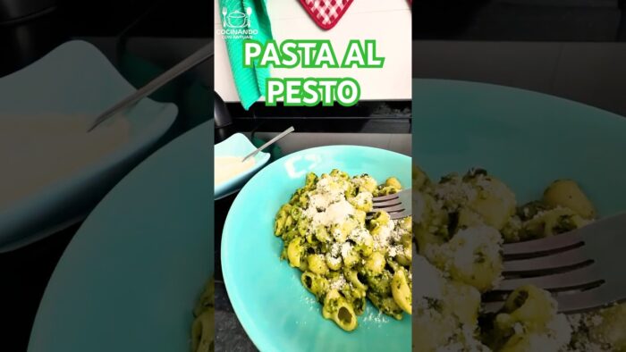 Pasta al pesto con #thermomix receta fácil y riquísima