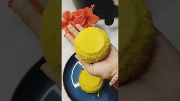 Perfect Airfryer Dhokla! 😱 So Juicy & Soft #shorts #dhokla #airfryer #foodhacks