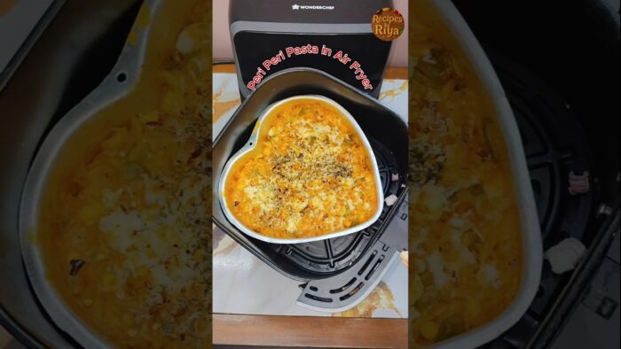 Peri Peri Pasta in Air Fryer 😍 #viralyoutubeshorts #recipesbyriya