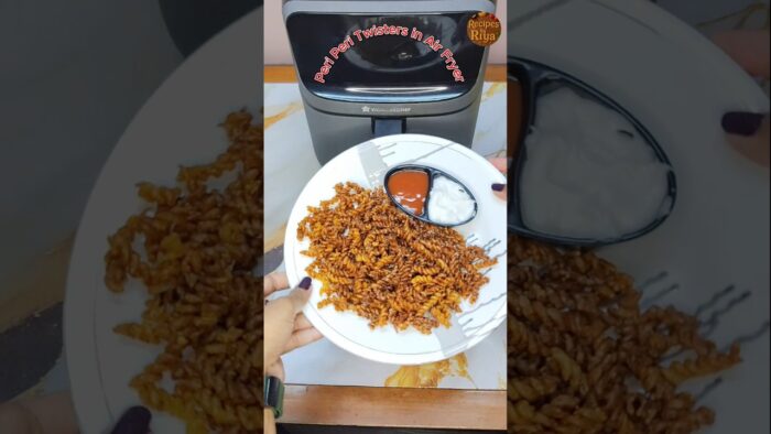 Peri Peri Twisters in Air Fryer 😍 #viralyoutubeshorts #recipesbyriya