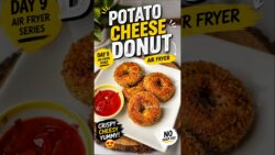 👉Potato Cheese Donut Recipe | Easy Snack Without Fry/AirFryer Day 10 #shorts #eveningsnack #airfryer