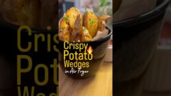 Potato Wedges Crispy Air Fryer 🥔✨ Try this today & follow for more easy recipes daily 🔥#food