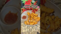 Potato Wedges In Airfryer|Super crispy ♥️#healthyfitbyte #shorts #ytshorts