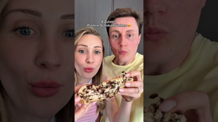 Protein-Schokobrötchen aus dem Airfryer 🍫✨  Rezept in den Kommentaren ⬇️