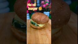 Quick Burger Recipe for Busy Days /Cheese Burger in Air Fryer 🧀🔥 #ytshorts #recipe #viral #trending