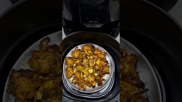 Quick & Easy Air Fryer Chicken Do Pyaza Recipe! 🍗 #airfryer #foodshorts #easy