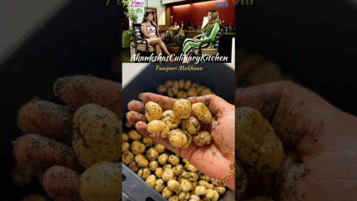 Raveena Tondan’s favourite panipuri makhana #makhana #airfryer #airfried #healthy #shorts #recipe